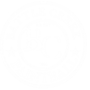 White Battle Creek Paintball Logo